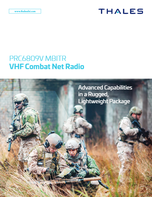 Thales PRC6809V MBITR V3 Data Sheet 2020-09