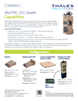 Thales AN/PRC-170 Javelin Capabilities Sheet