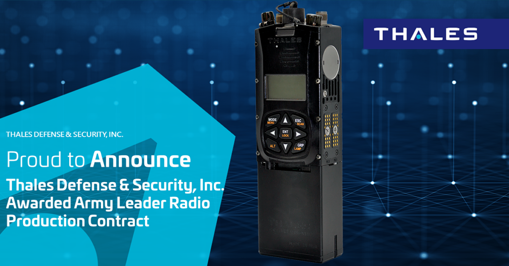TDSI Awarded Army Leader Radio Production Contract