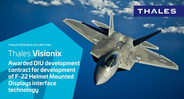 Thales Awarded F22 HMD DIUX Dev Contract