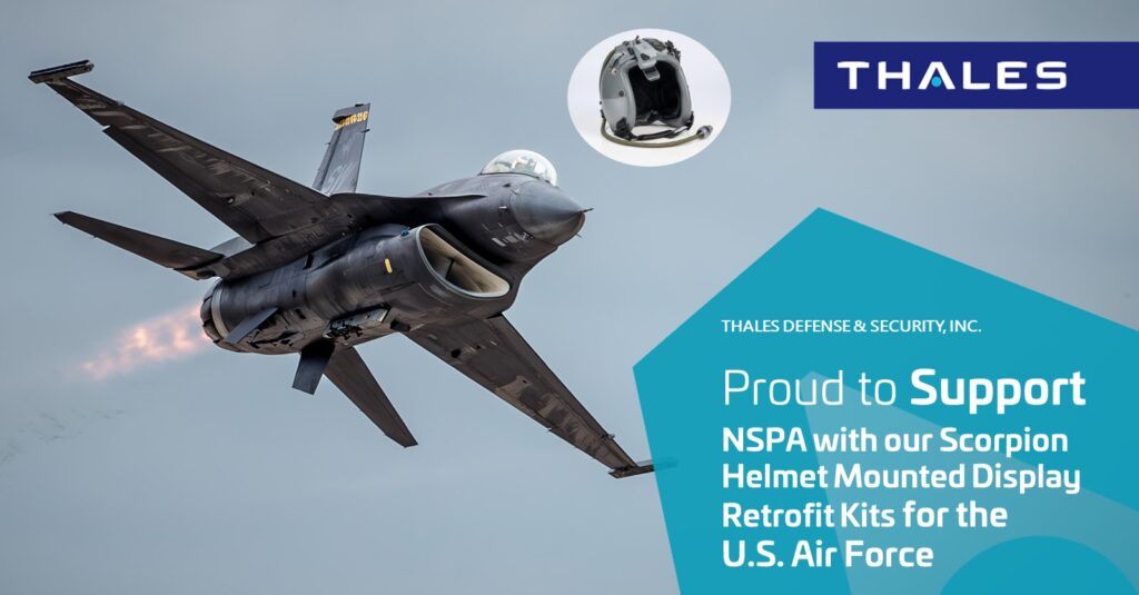 U.S. Air Force Orders Thales F-16 Helmet Mounted Displays through NATO Support and Procurement Agency (NSPA)